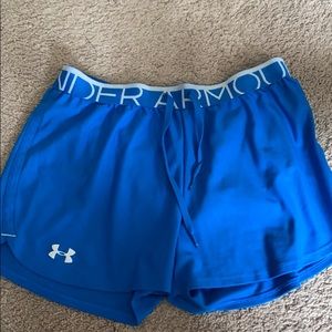 under armour blue shorts